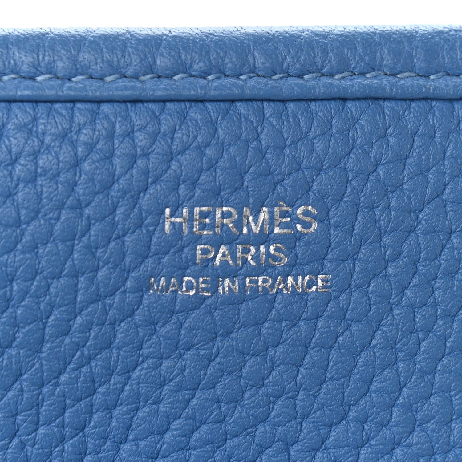 Hermes Taurillon Clemence Evelyne III PM Bleu Paradis 5 of 12