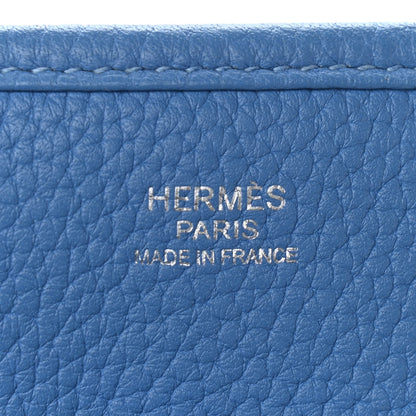 Hermes Taurillon Clemence Evelyne III PM Bleu Paradis 5 of 12