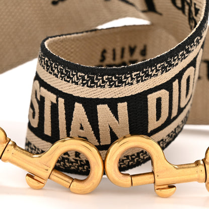 Christian Dior Canvas Embroidered Shoulder Strap Blue 3 of 7