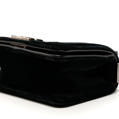 Chanel Velvet Quilted Mini Boy Flap Black 8 of 8