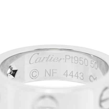 Cartier Platinum 1 Diamond 5.5mm LOVE Ring 50 5.25 4 of 4