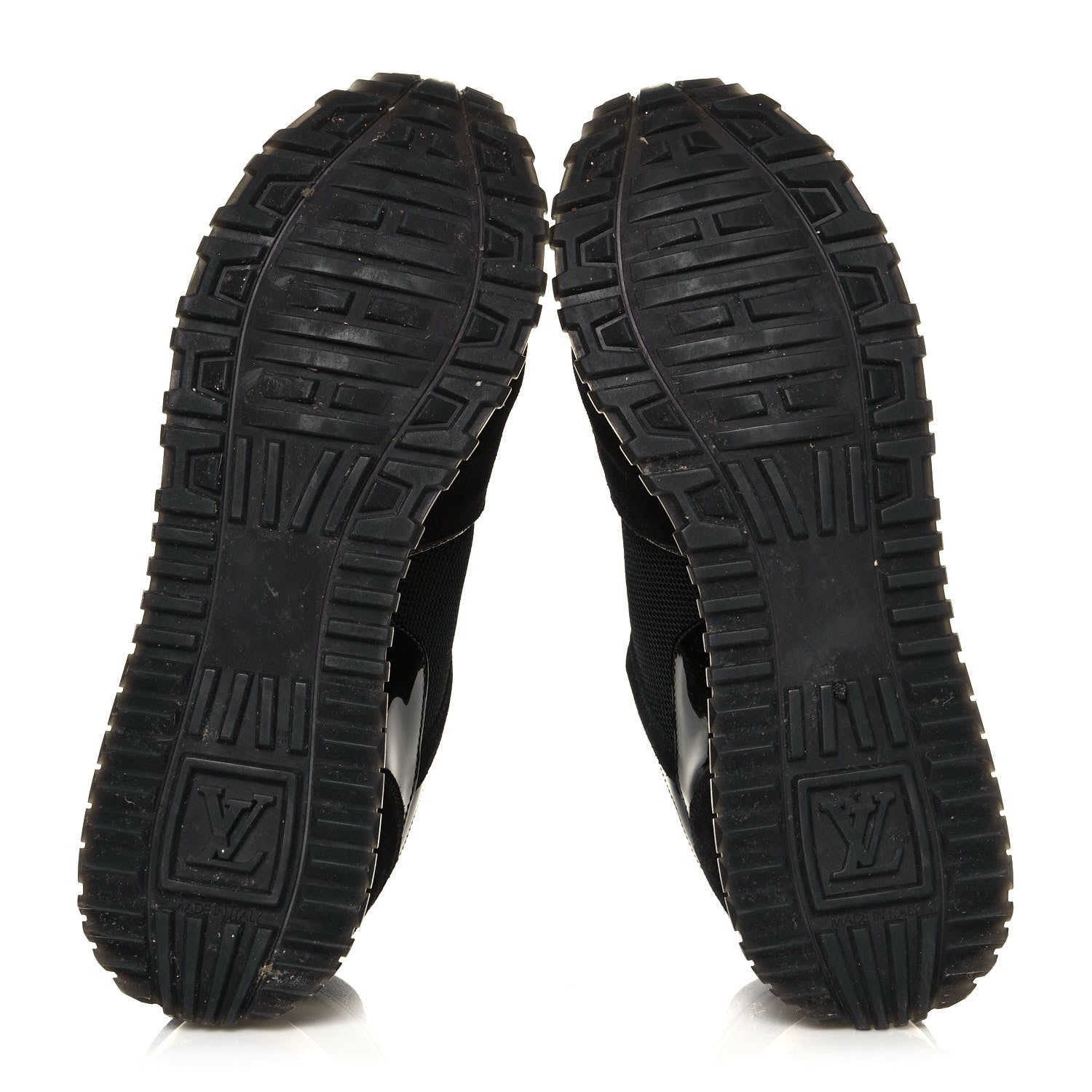 Louis Vuitton Suede Monogram Run Away Sneakers 39 Black 5 of 9