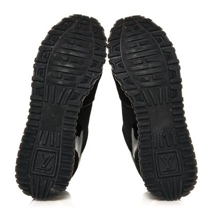 Louis Vuitton Suede Monogram Run Away Sneakers 39 Black 5 of 9
