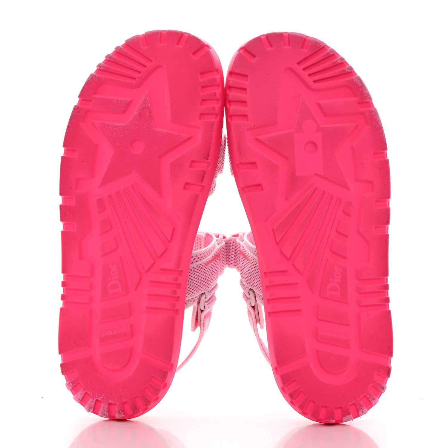 Christian Dior Technical Knit Jute Dioract 10mm Sandals 40.5 White Fuchsia 5 of 11
