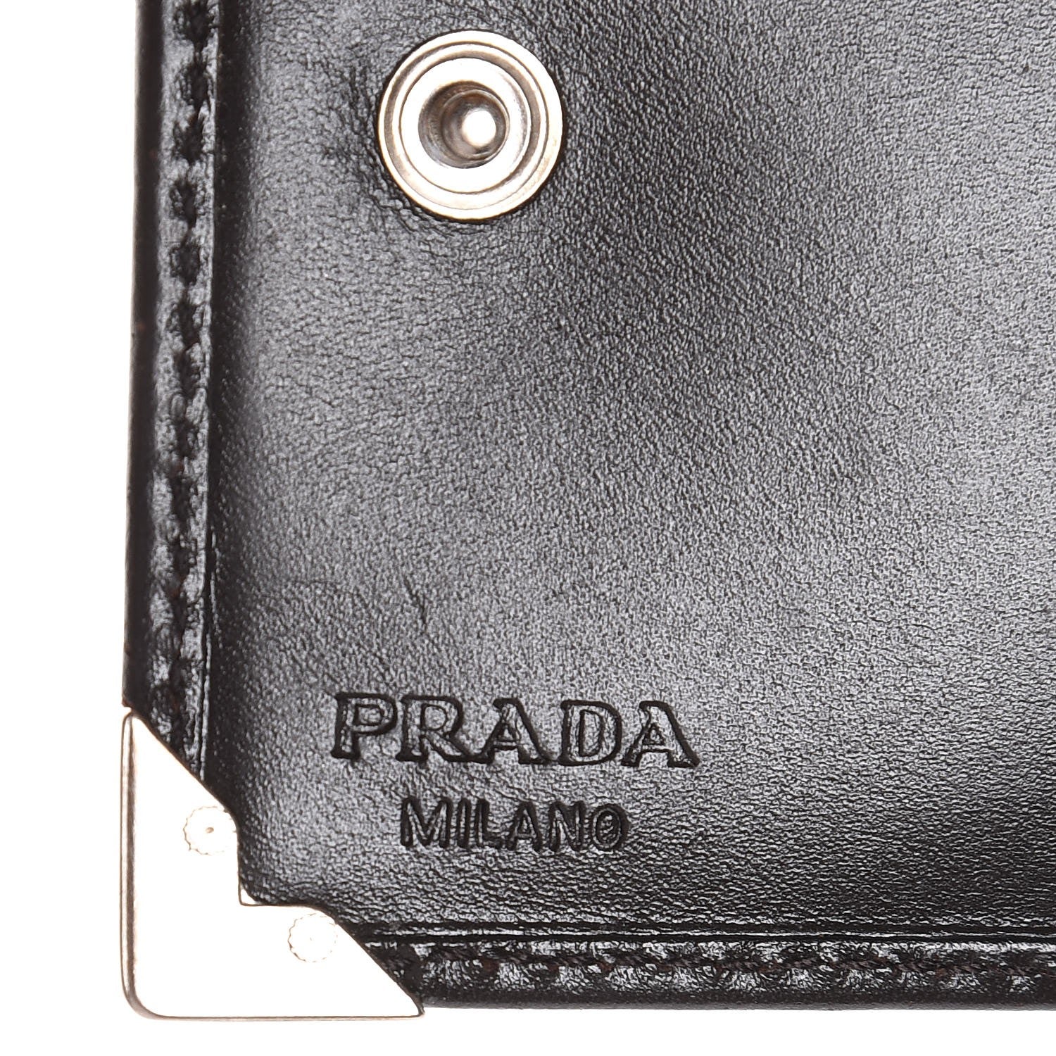 Prada Nappa Bi-Fold Wallet Cacao 6 of 8