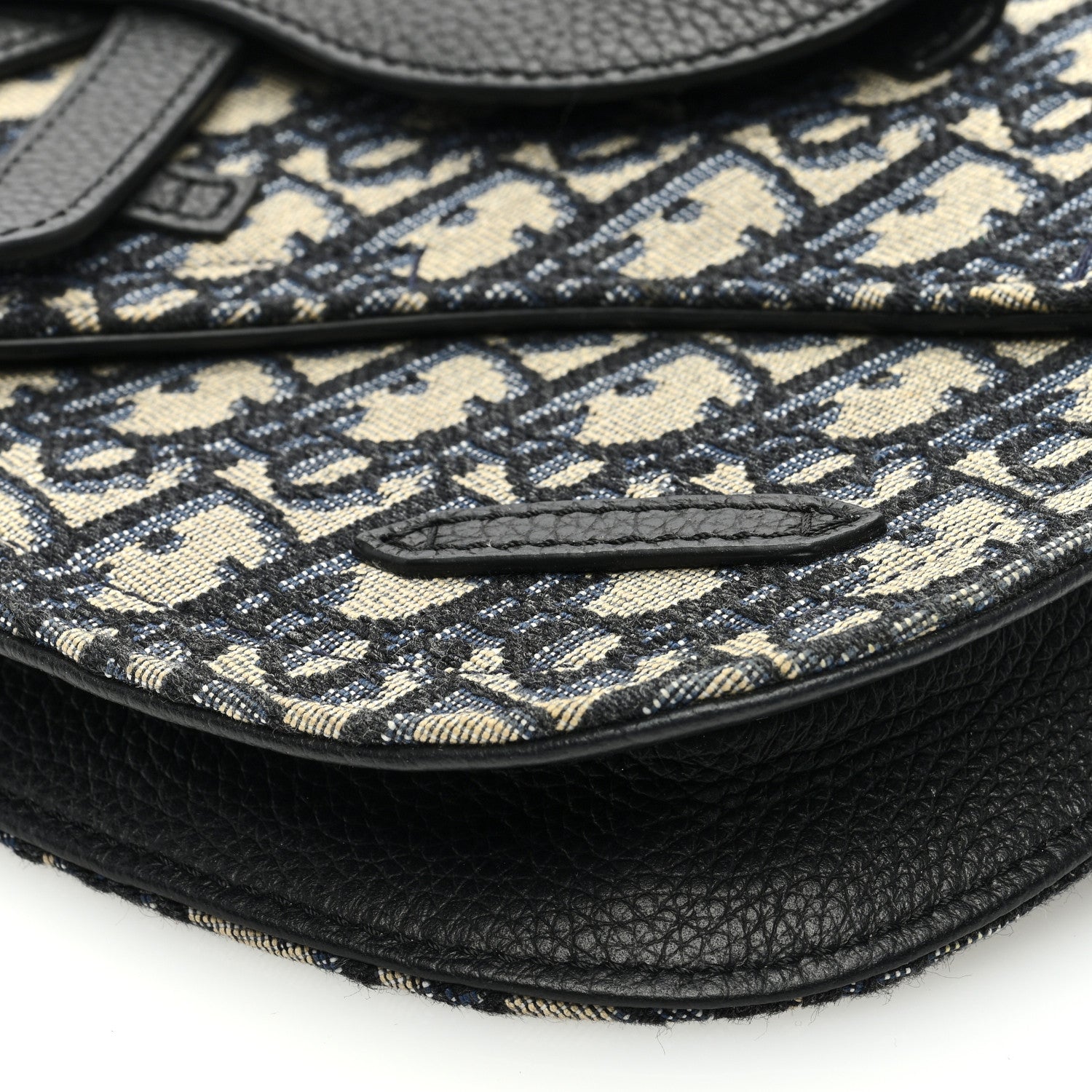 Christian Dior Oblique Saddle Messenger Pouch Beige Black 9 of 9