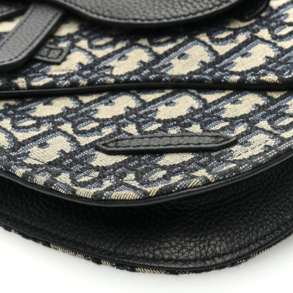 Christian Dior Oblique Saddle Messenger Pouch Beige Black 9 of 9