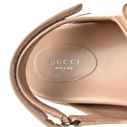 Gucci Malaga Kid Mini Double G Perforated Womens Dad Sandals 40 Skin Rose 7 of 7