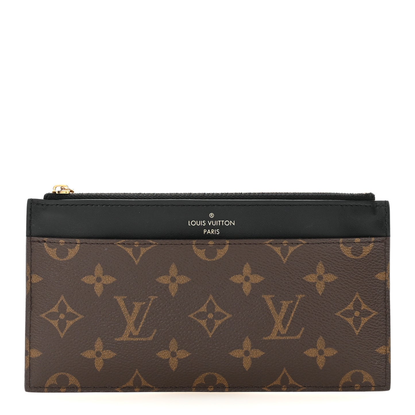 Monogram Slim Purse Black