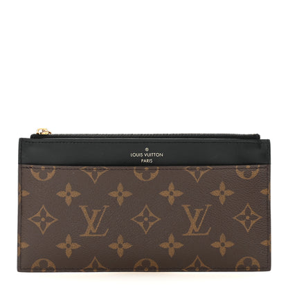 Louis Vuitton Monogram Slim Purse Black 1 of 7