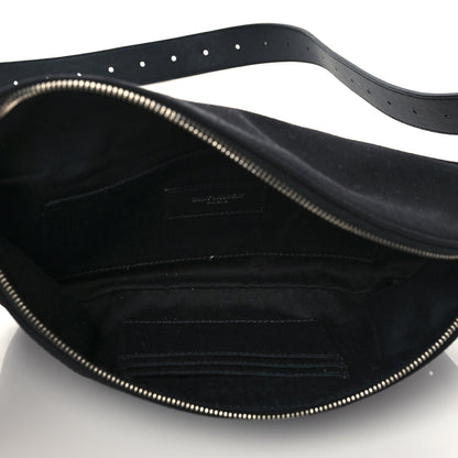 Saint Laurent Canvas Monogram Belt Bag Black 5 of 9