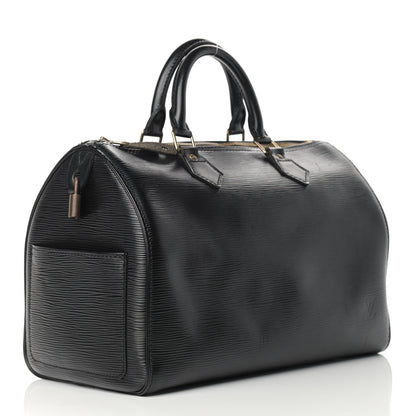 Louis Vuitton Epi Speedy 30 Black 3 of 13