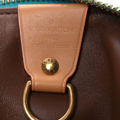 Louis Vuitton Calfskin Monogram Speedy P9 Bandouliere 40 Turquoise 7 of 16