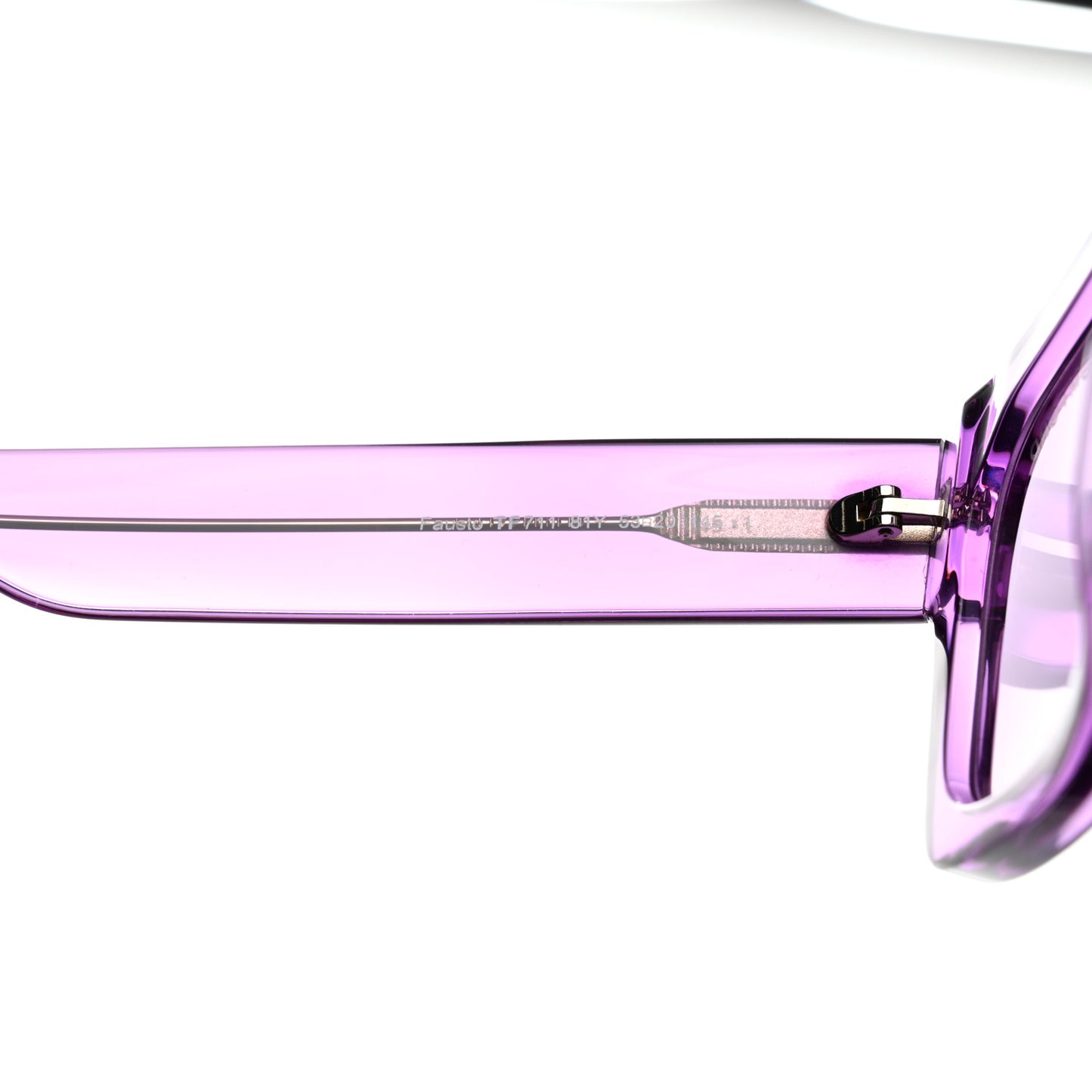 Acetate Fausto Sunglasses TF711 Transparent Pink