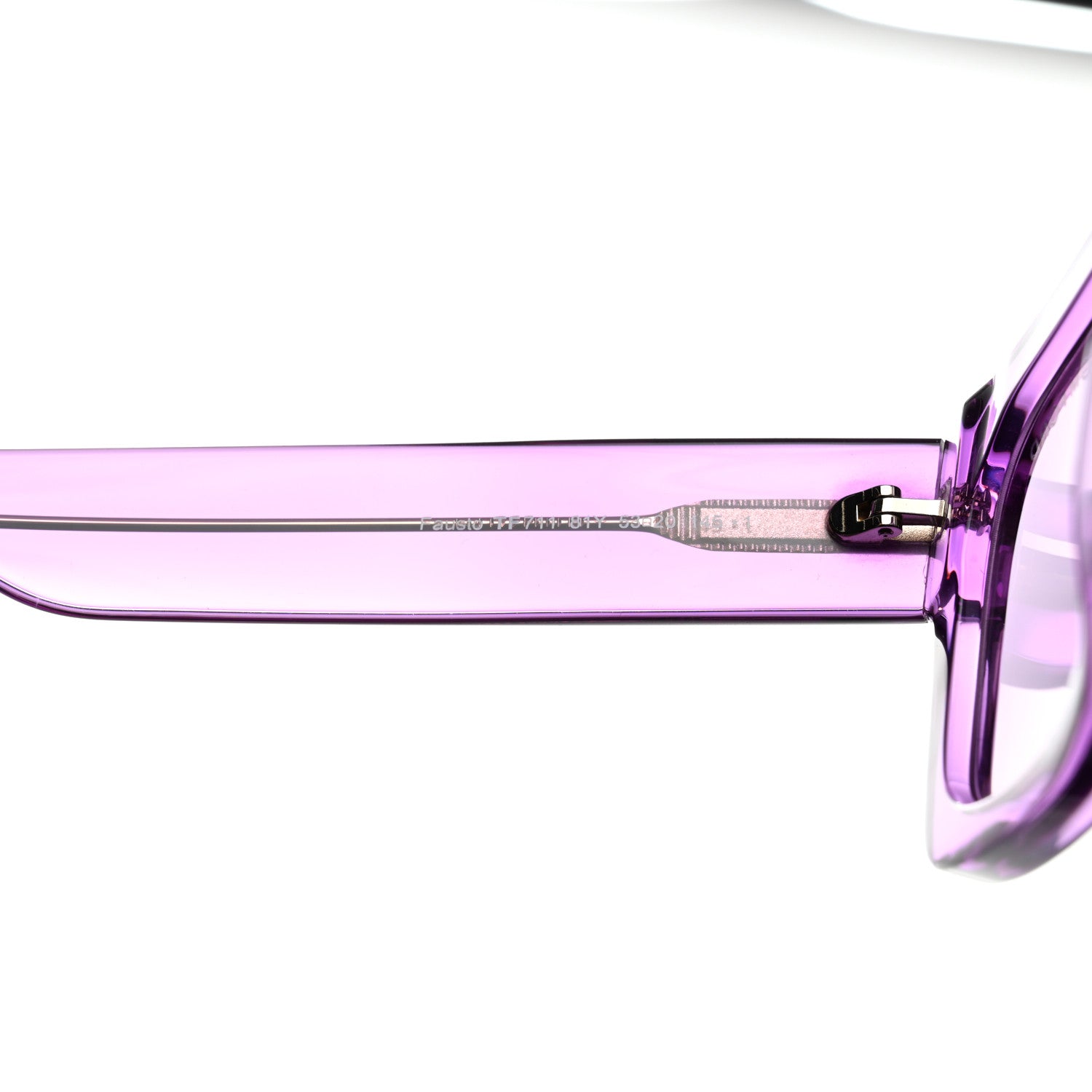 Tom Ford Acetate Fausto Sunglasses TF711 Transparent Pink 6 of 8