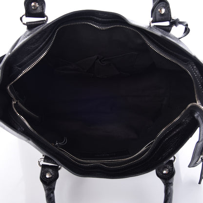Balenciaga Chevre Silver Metallic Edge Hardware City Black 6 of 8