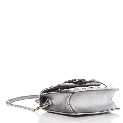 Miu Miu Nappa Matelasse Crystal Embellished Lady Crossbody Cromo 4 of 9