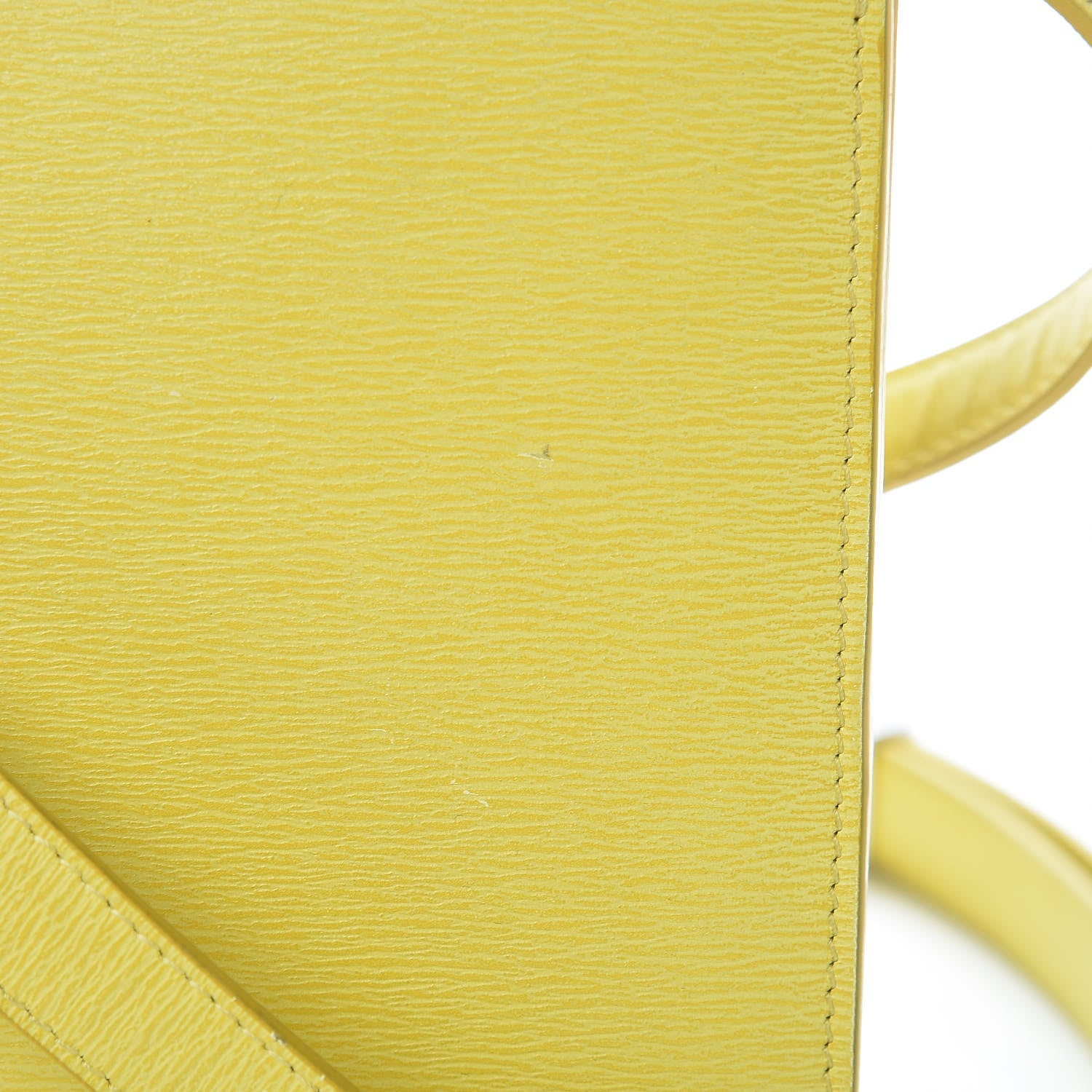 Celine Liege Calfskin Medium Classic Box Flap Bag Fluo Yellow 11 of 13