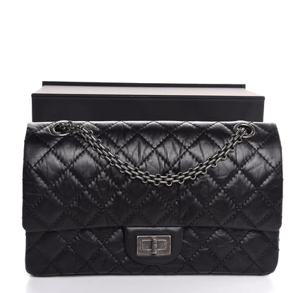 Chanel Aged Calfskin Quilted 2.55 Reissue 225 Flap Black 8 of 8