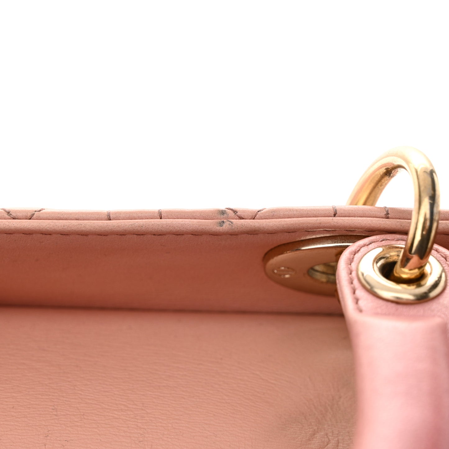 Lambskin Cannage Gradient Medium Lady Dior Pink