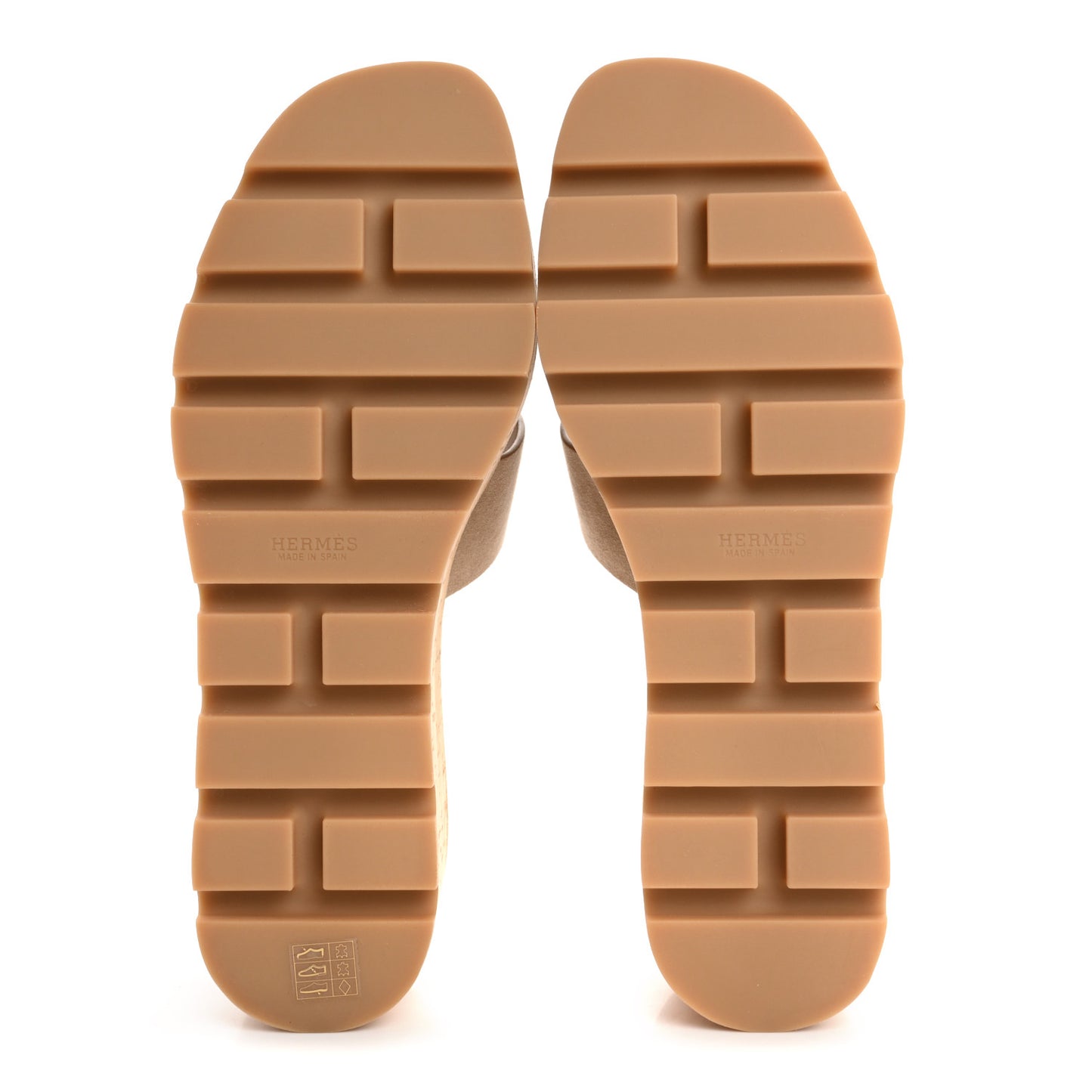 Suede Goatskin Cork Eze 30 Sandals 38 Beige Argile