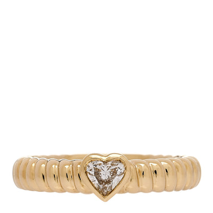 Anita Ko 18K Yellow Gold Diamond Zoe Heart Thin Ring 54 7 1 of 5