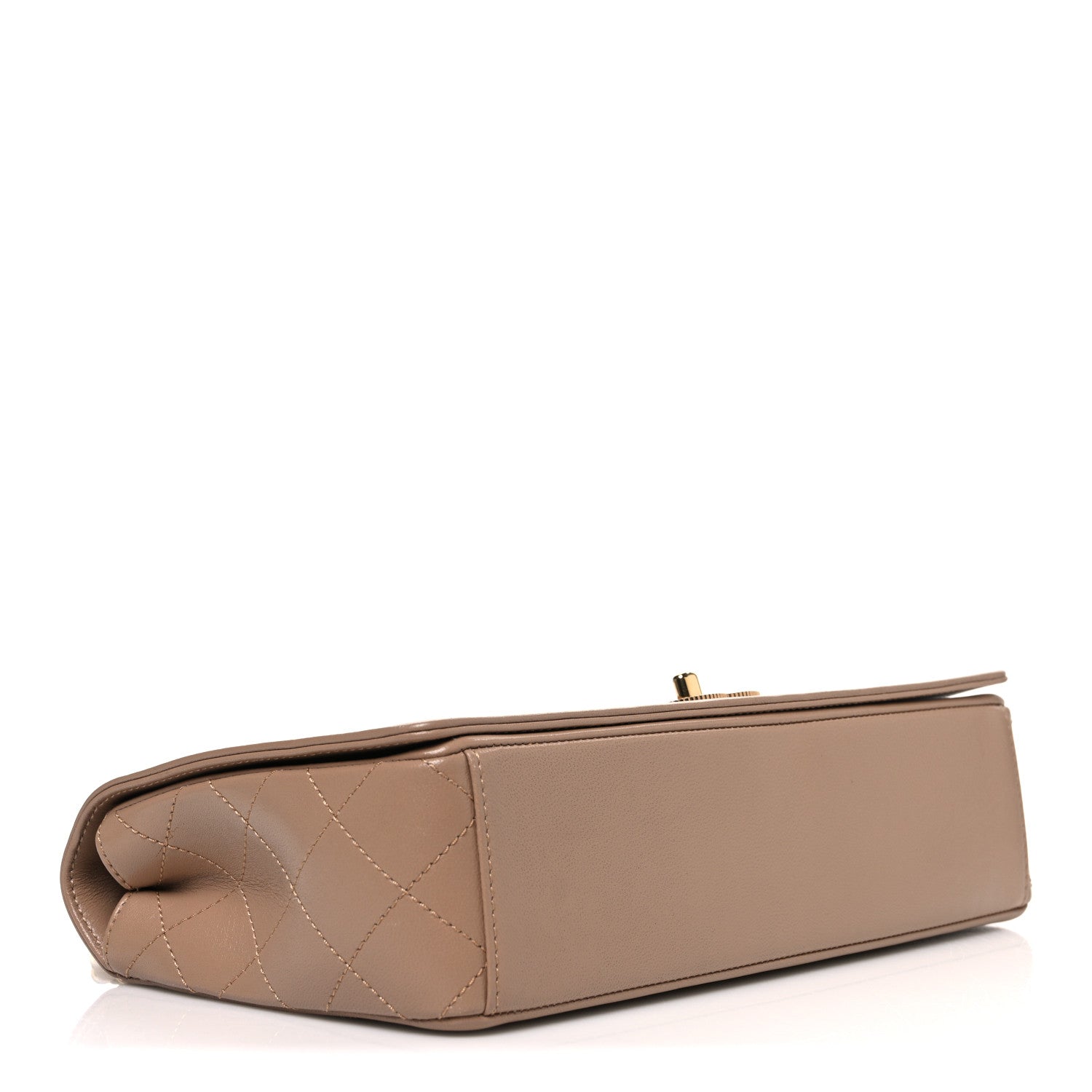 Chanel Sheepskin Quilted Vintage Mademoiselle Flap Beige 4 of 11