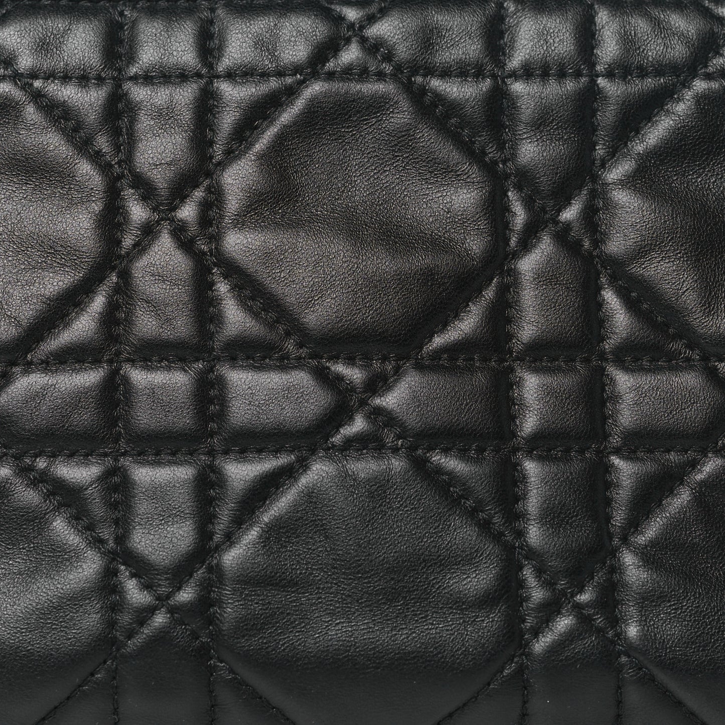 Lambskin Macrocannage DiorStar Hobo Bag Black