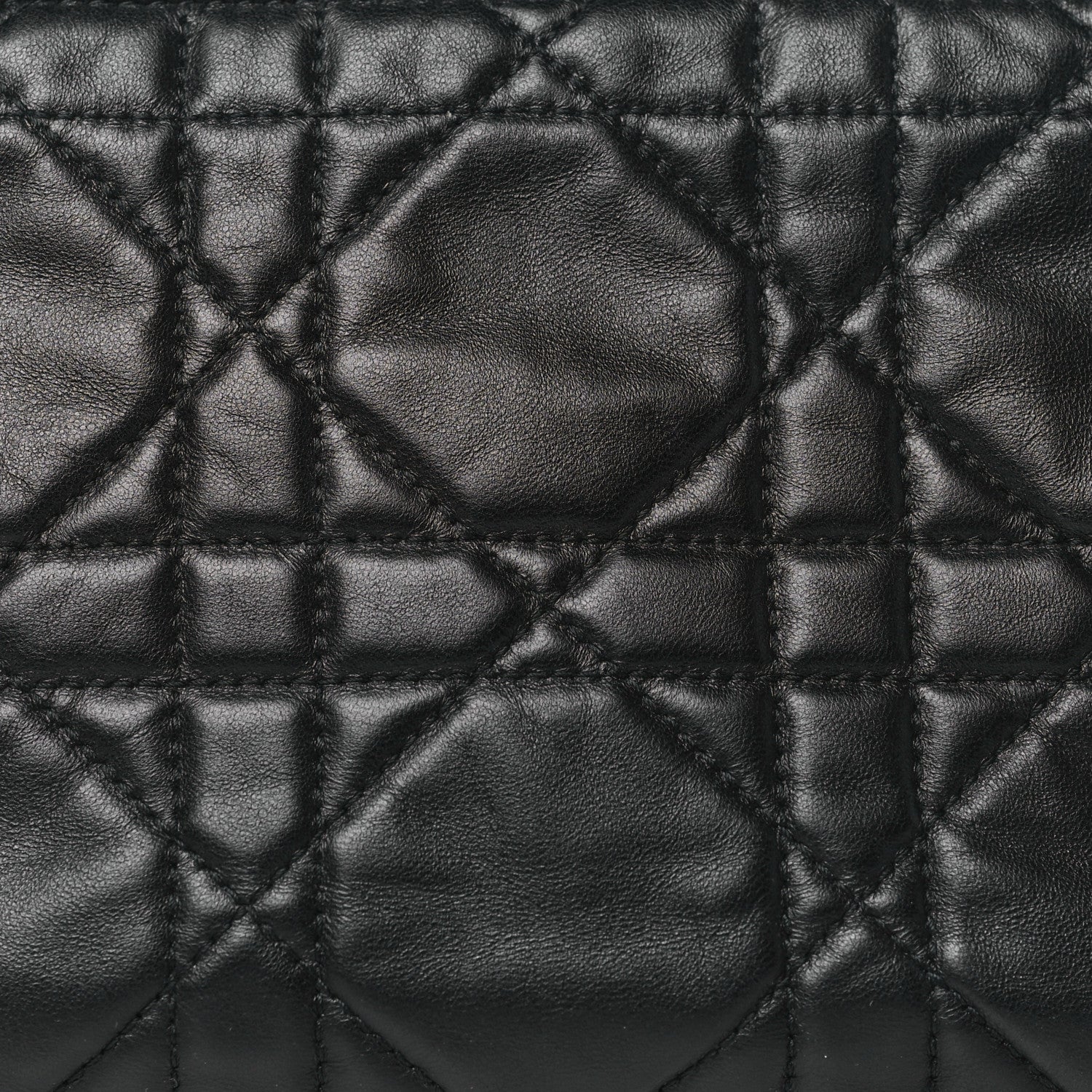 Christian Dior Lambskin Macrocannage DiorStar Hobo Bag Black 8 of 11