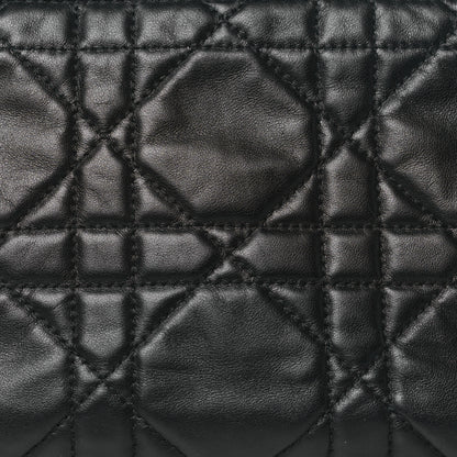 Christian Dior Lambskin Macrocannage DiorStar Hobo Bag Black 8 of 11