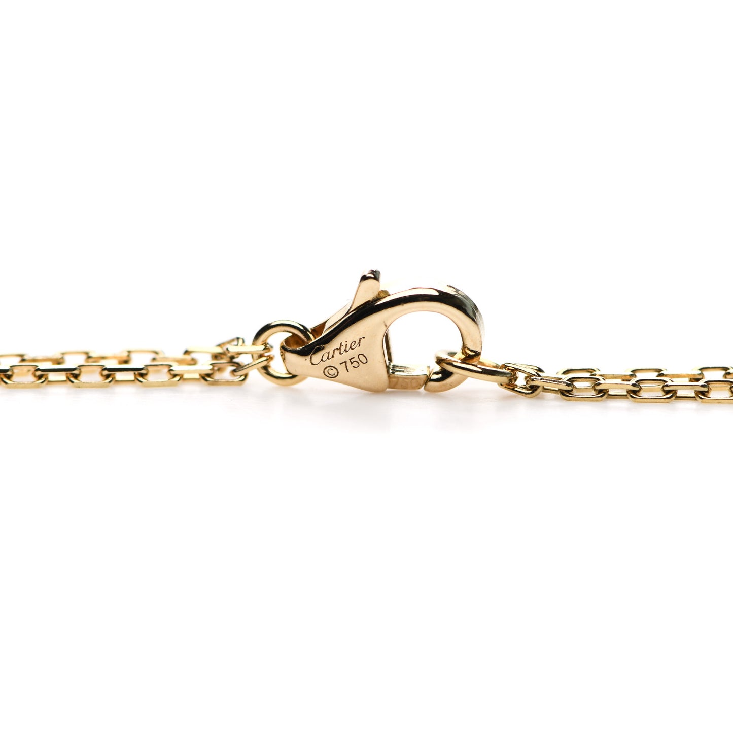 18K Yellow Gold 2 Diamond LOVE Necklace