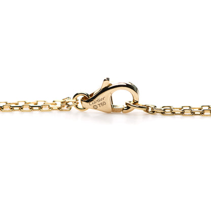 Cartier 18K Yellow Gold 2 Diamond LOVE Necklace 4 of 7