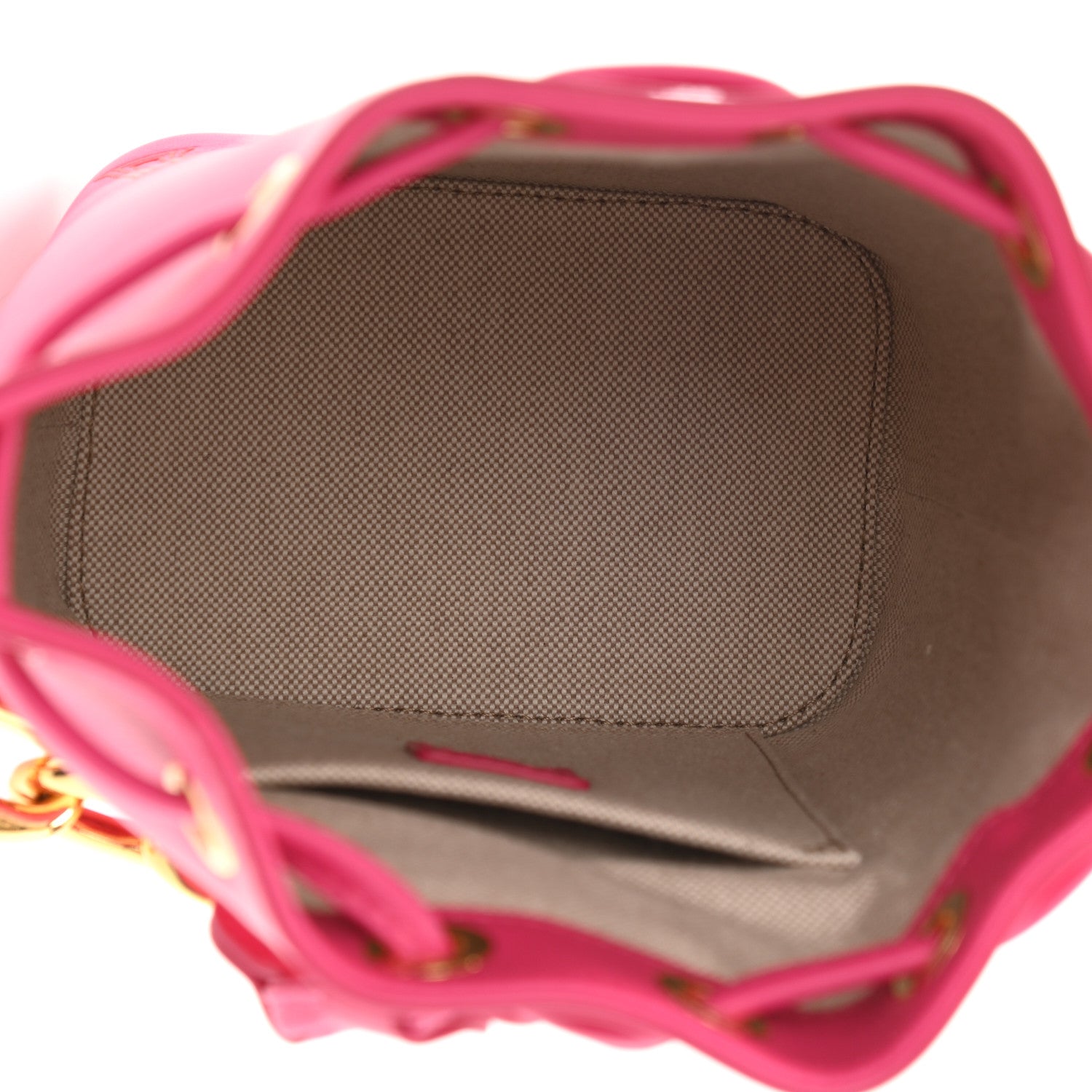 MCM Nappa Mini Drawstring Aren Chain Bag Beetroot Purple 5 of 9