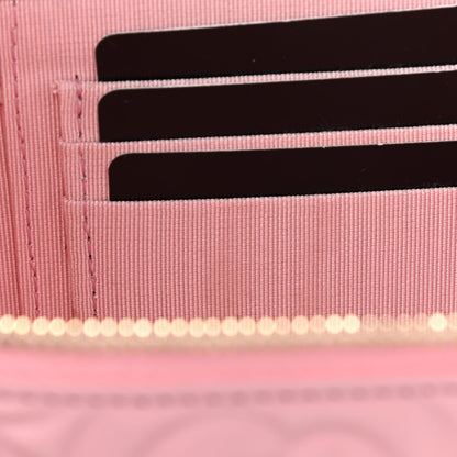 Chanel Lambskin Camellia Embossed Small Vanity Case With Chain Pink 8 of 10