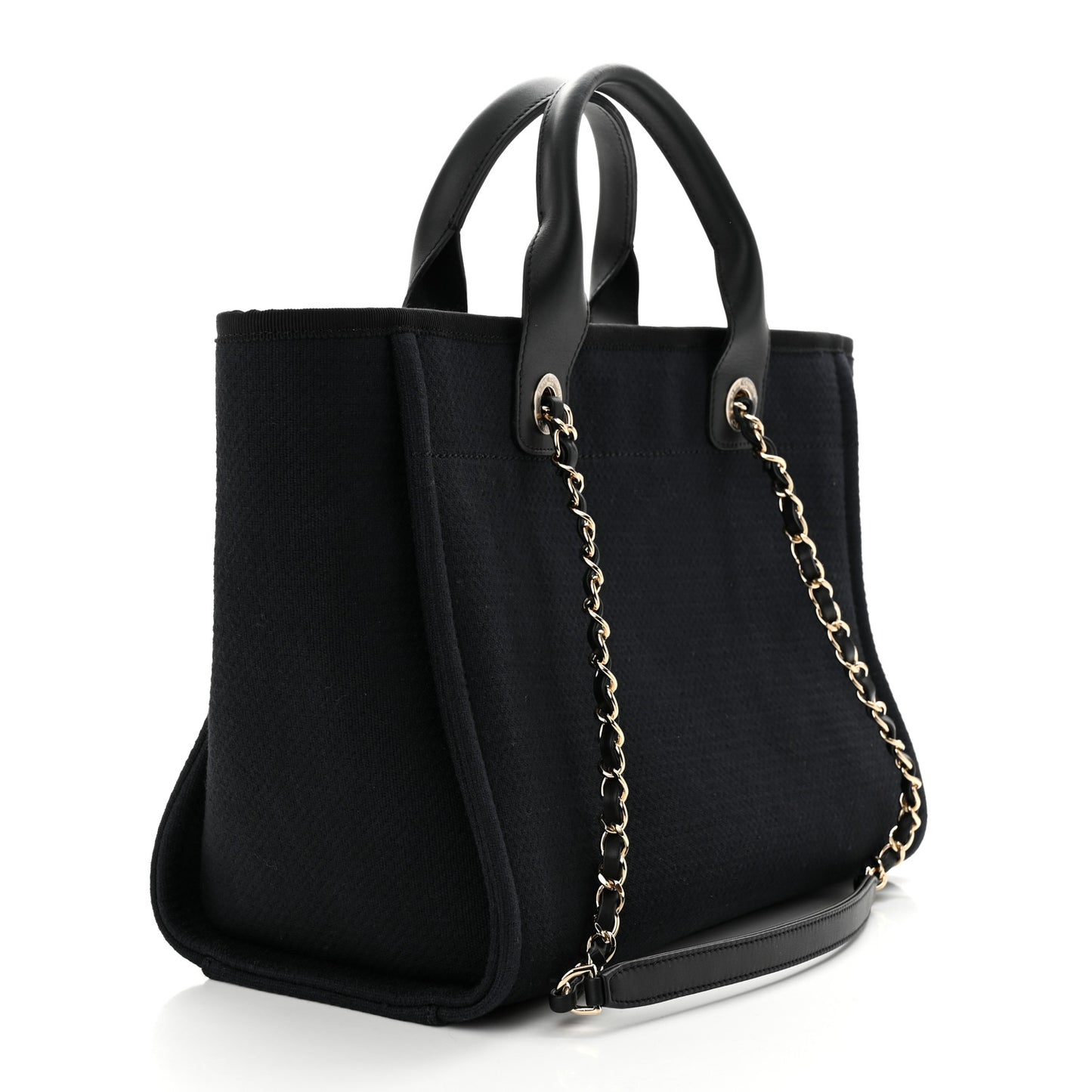 Mixed Fibers Small Deauville Tote Black