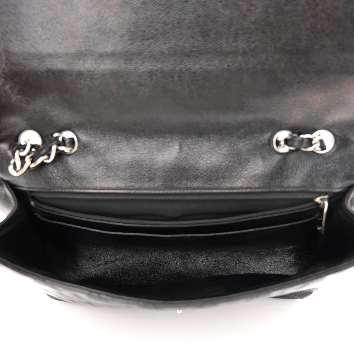 Caviar Quilted Jumbo Single Flap Black