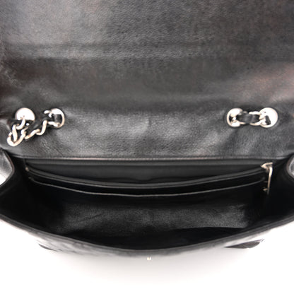 Chanel Caviar Quilted Jumbo Single Flap Black 5 of 9