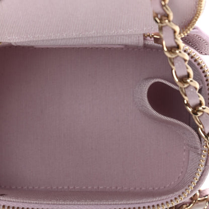 Chanel Caviar Quilted Mini Vanity Case With Chain Light Pink 4 of 8