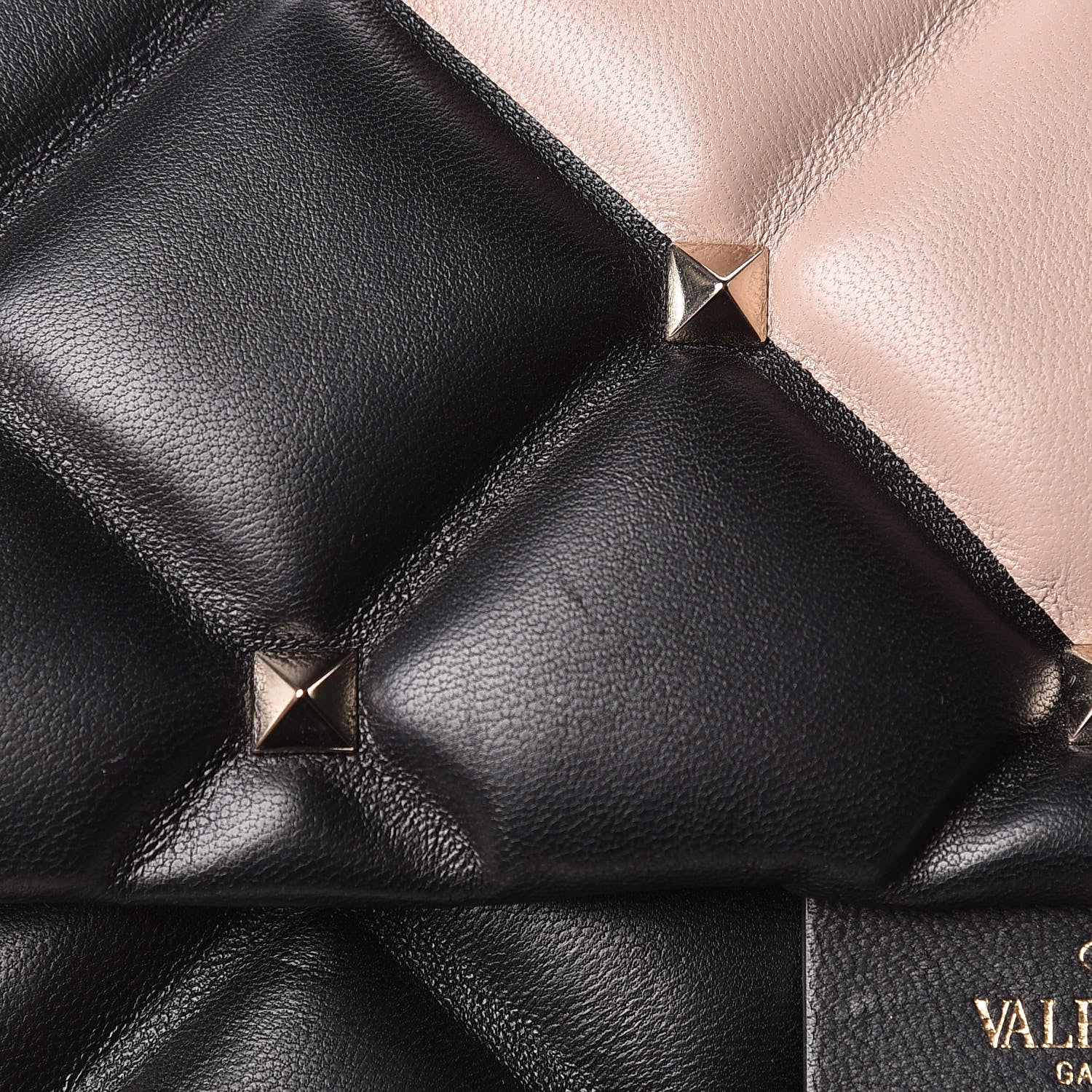 Valentino Garavani Nappa Medium Candystud Top Handle Bag Black Poudre 14 of 16