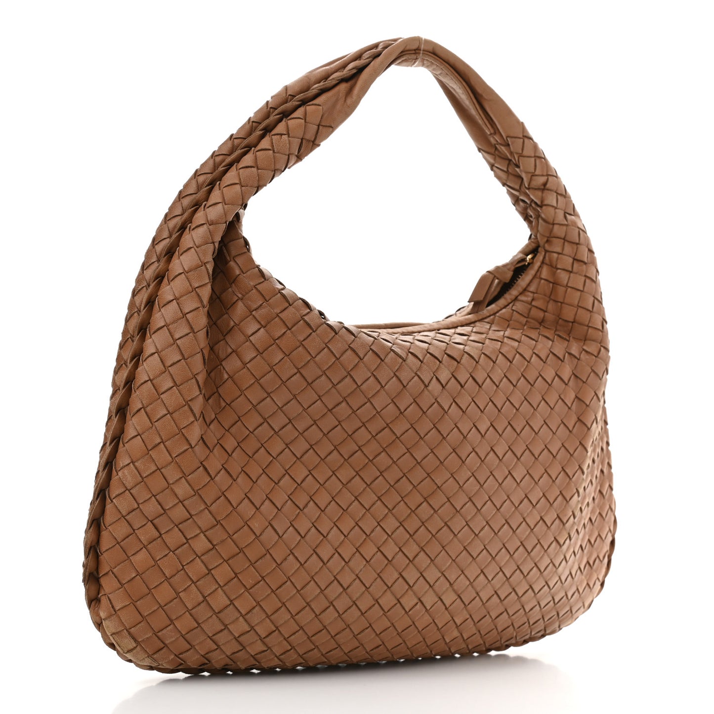 Nappa Intrecciato Medium Veneta Hobo Noce