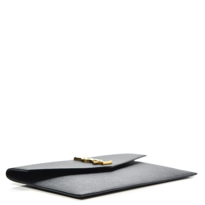 Saint Laurent Grain De Poudre Uptown Pouch Black 4 of 7