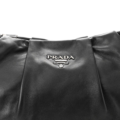 Prada Soft Calf Shoulder Bag Black 7 of 10