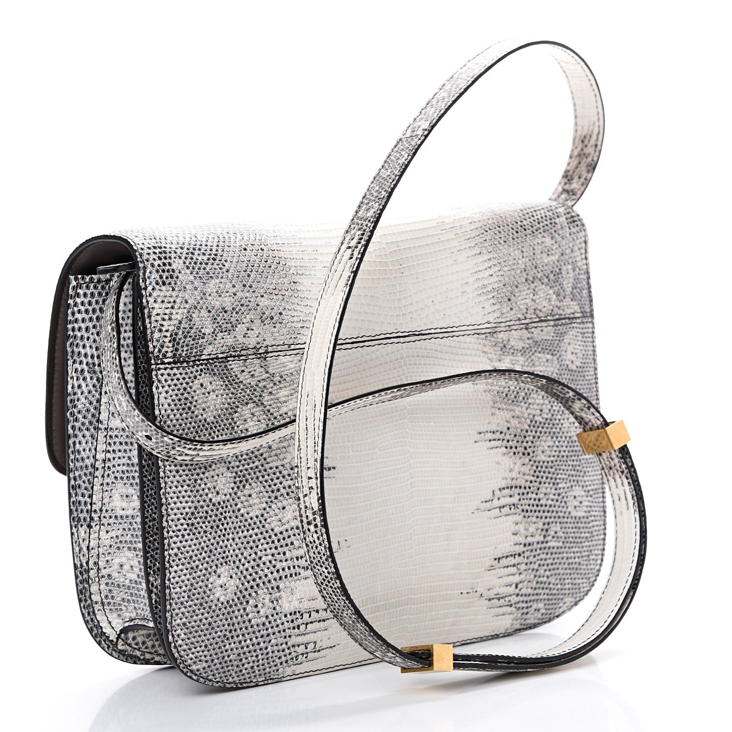 Celine Lizard Medium Classic Box Flap Bag Mineral 2 of 14