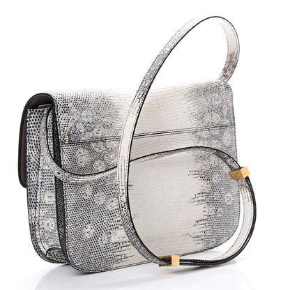 Celine Lizard Medium Classic Box Flap Bag Mineral 2 of 14