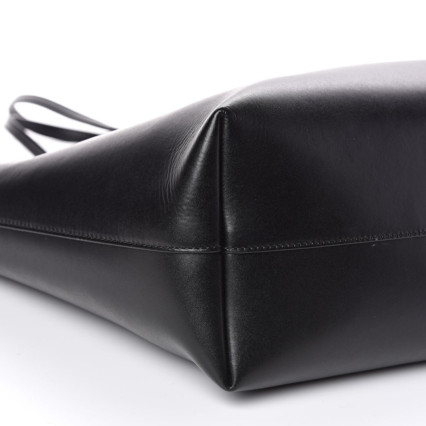 Vitello Liberty Lucido Metal Monster Eyes Medium Roll Tote Black