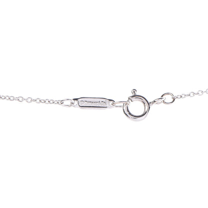 Tiffany 18K White Gold Diamond Metro Oval Pendant Necklace 5 of 7