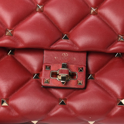 Valentino Garavani Nappa Medium Candystud Top Handle Bag Rosso Valentino 10 of 10
