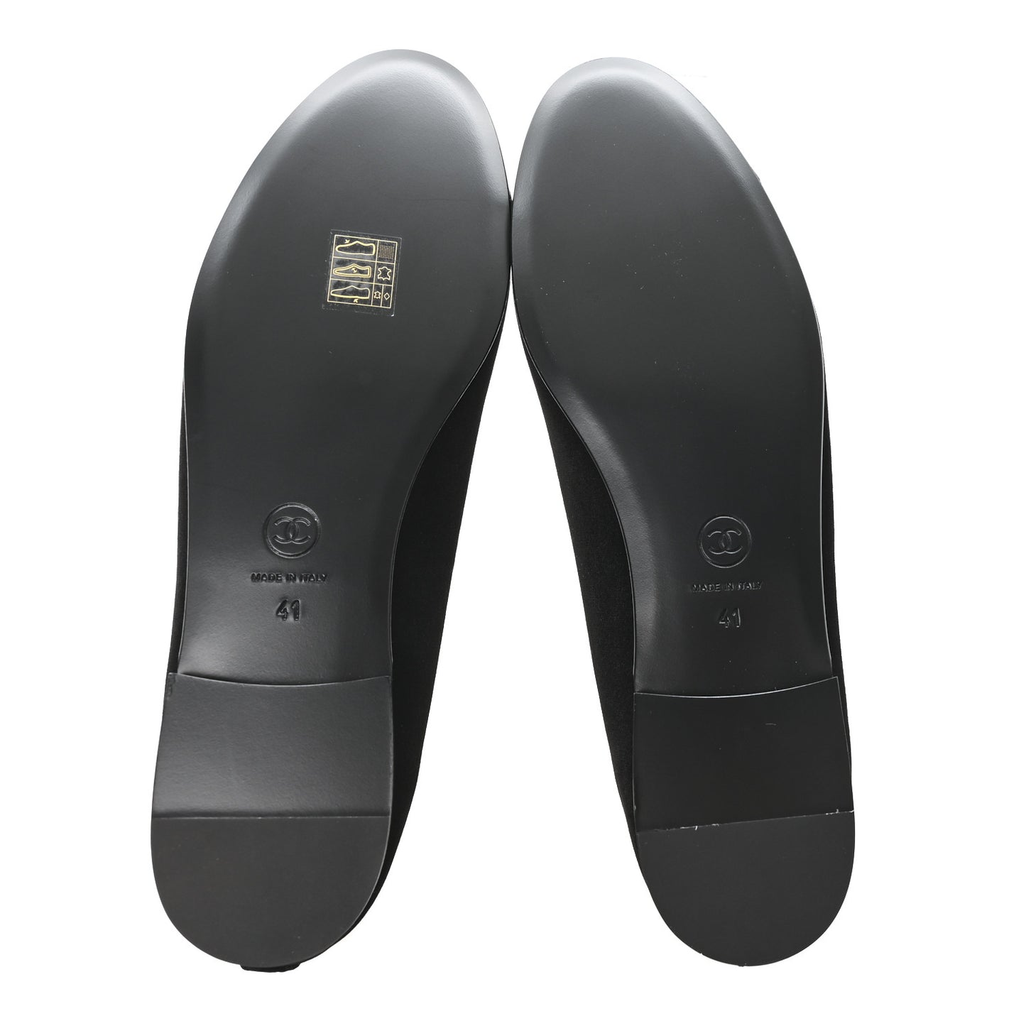 Suede Cap Toe CC Ballerina Flats 41 Black