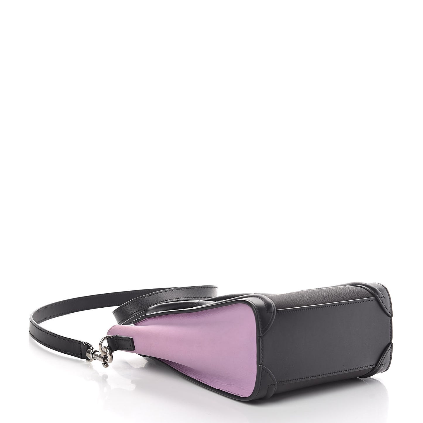 Smooth Drummed Calfskin Tri-color Nano Luggage Anthracite