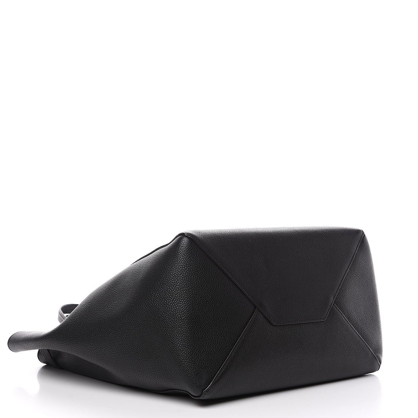 Soft Grained Calfskin Small Belt Cabas Phantom Black